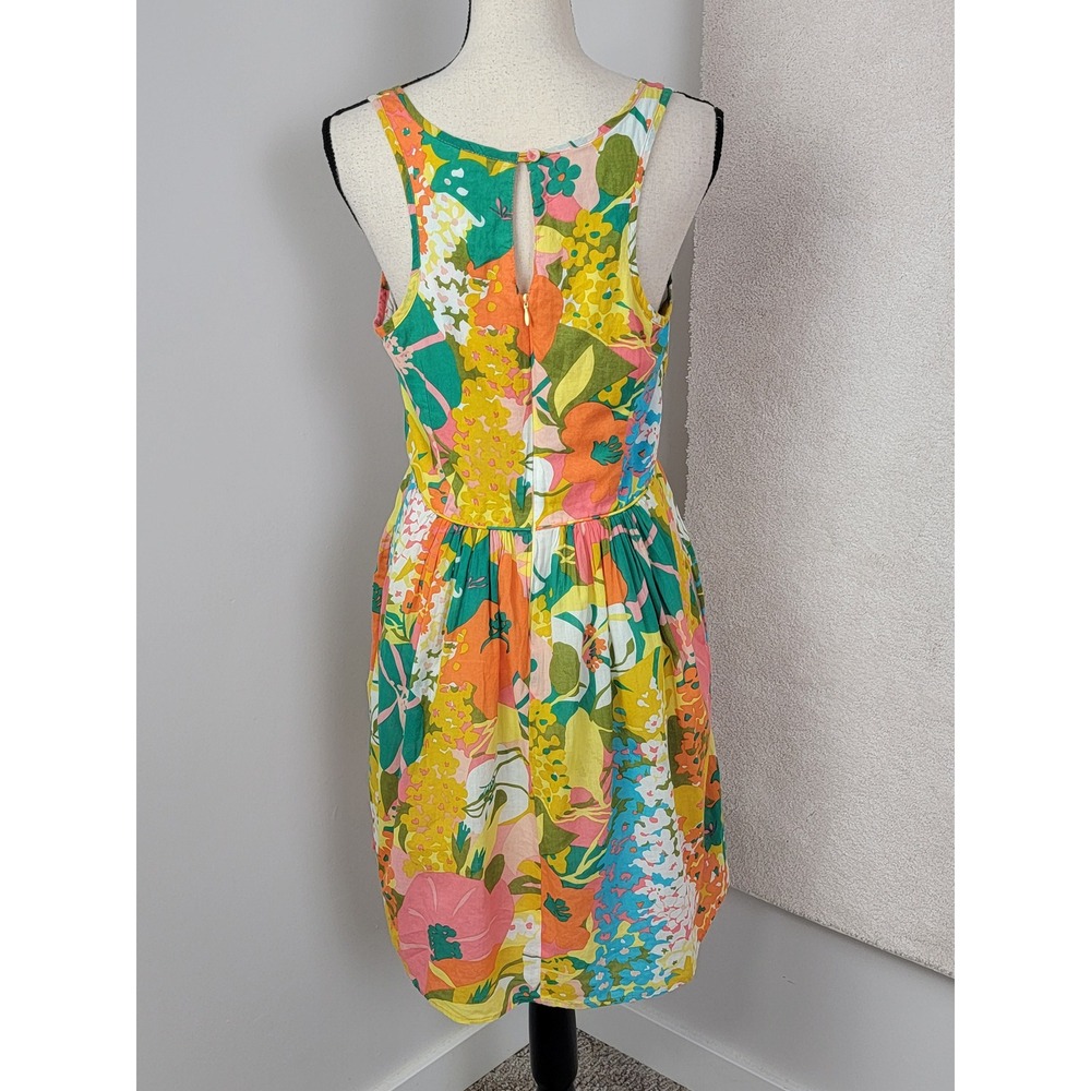 Tori Richard Floral Dress Womens 8 Multicolor Tropical Sleeveless Sun Dress‎ - Picture 3 of 7